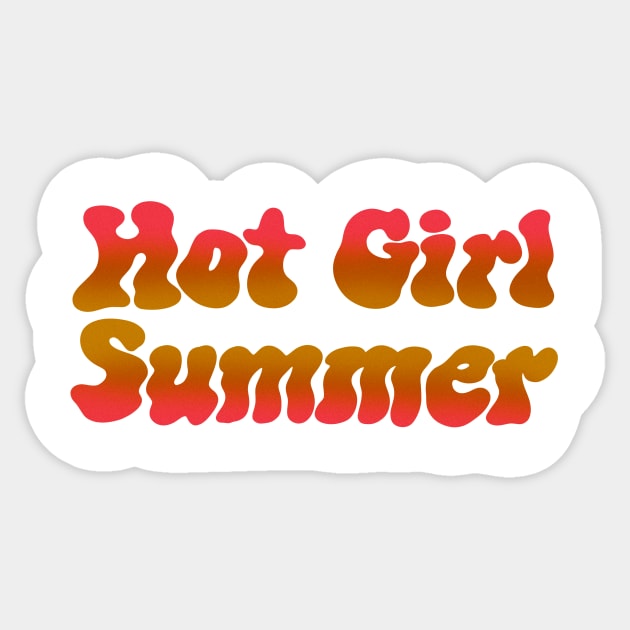 Hot Girl Summer Design Sticker by jillell